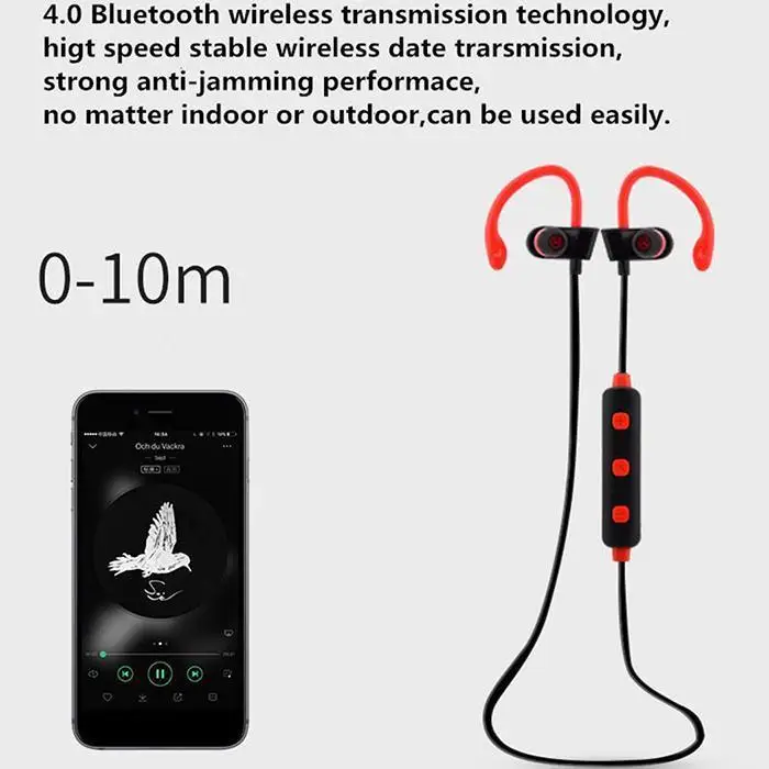 Водонепроницаемые Bluetooth беспроводные наушники спортивные для Xiaomi iPhone стерео