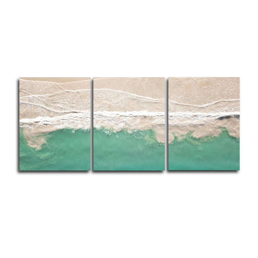 

Beach Seascape Wall Pictures Poster Print Canvas Painting Calligraphy Decorative for Living Room Bedroom Home Decor Frameless