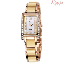KIMIO Женщины Моды Luxury Brand Kimio Кристалл Часы для Женщин Японии Кварц Золотой Дело Дамы Повседневная Браслет Подарок Часы kw510