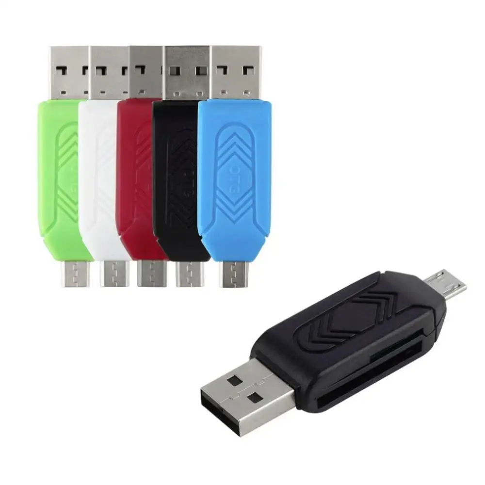 Micro Usb Otg кардридер Tf/Sd многофункциональный для телефона Android универсальный