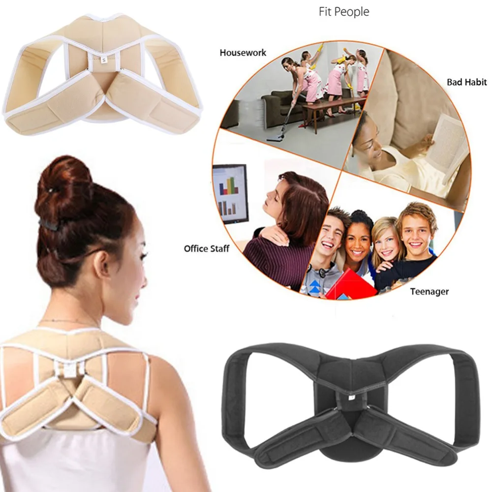 Adjustable Upper Back Shoulder Support Posture Corrector Adult Children Corset Spine Brace Back Belt Orthotics Back Support