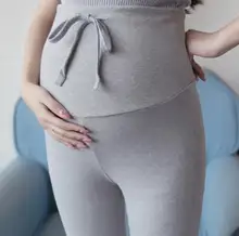 Best Offers Fashion Spring Clothes for Maternity 2019 Autumn New Drawstring Maternity Leggings Pants Belly Trousers for Pregnant Women SH-58