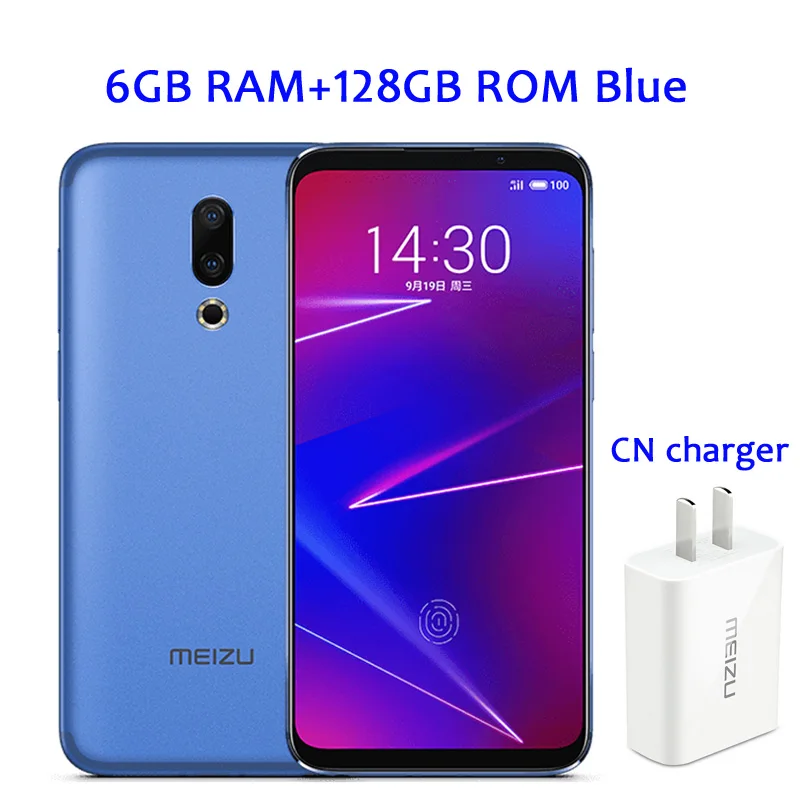 Глобальная прошивка Meizu 16, 6 ГБ ОЗУ, 128 Гб ПЗУ, 16X16 X Смартфон Snapdragon 710, четыре ядра, 6,0 дюймов, 2160x1080 P, полноэкранная поддержка OTA - Цвет: 6GB 128GB Blue