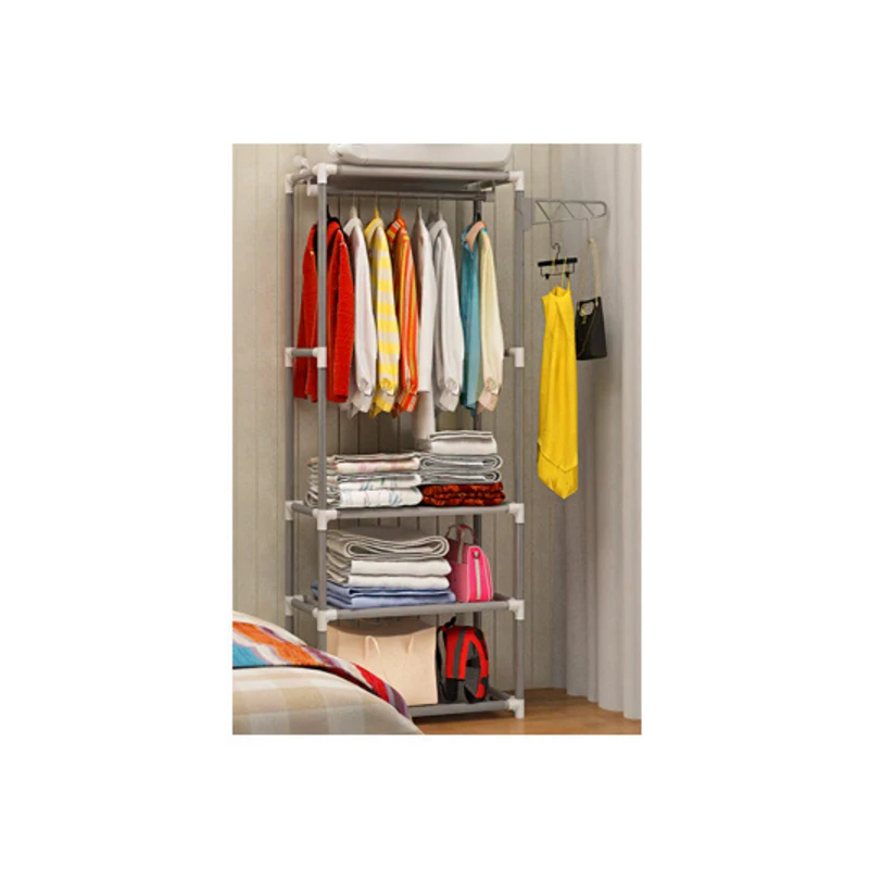  LF Sxsounai Simple coat rack Floor Hanger Creative Clothing rack Bedroom Shelf Foyer Storage Iron h - 32890027102