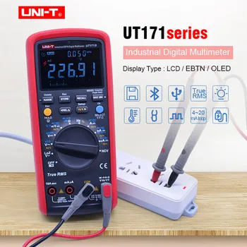工業用デジタルマルチメータ UNI-T UT171A/UT171B/UT171C AC DC 電圧電流抵抗計容量周波数ダイオードテスター NCV