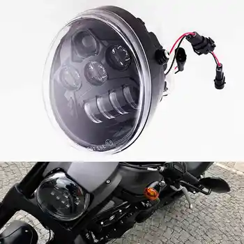 

DOT E9 Approved Headlamp With Black or Chrome Backplate For Harley V Rod VROD VRSCA Headlight VRSC V rod Motorcycles Headlights