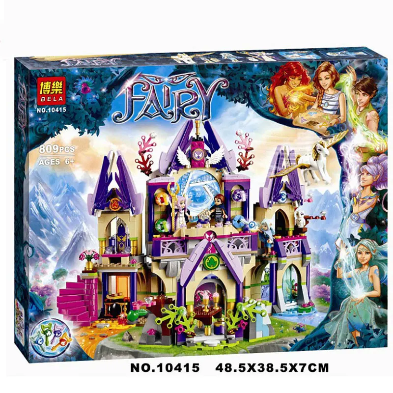 

Bela Elves 41078 Skyra's Mysterious Sky Castle Building Blocks Model Toy For Children Compatible Legoings Elves Bricks Figure
