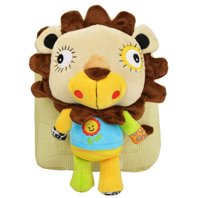 Новое поступление игрушки для детей мультяшный плюшевый рюкзак стерео милый младенческий животное пакет для конфет Дети школьный