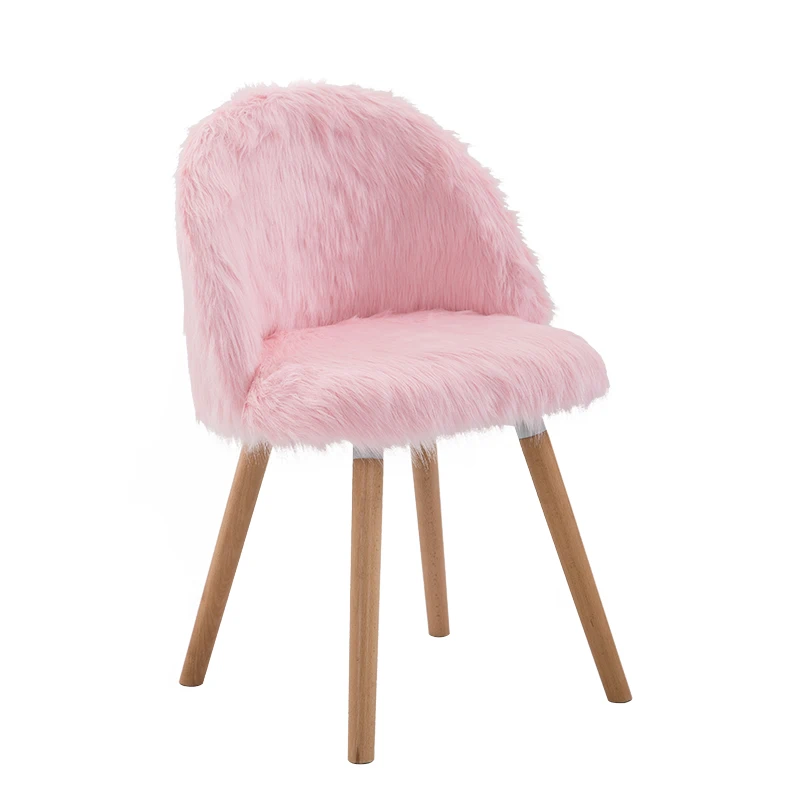 

PINK Nordic creative makeup chair girl chair bedroom princess pink cute stool beauty makeup chair