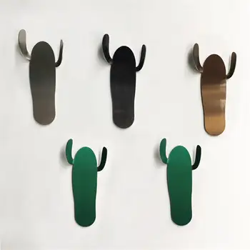 

1 PC Cactus Shape Wall Sticky Hook Home Kitchen Living Room Back Door Decor Storage Organizer Key Rack Bathroom Towel Hanger