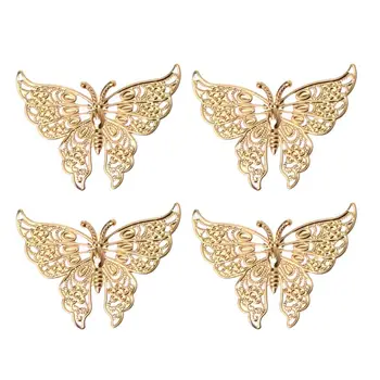 

Gold Butterfly Dragon Leaves Epoxy Resin Mold Thin Copper Fillings DIY Jewelry