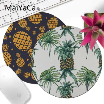 

MaiYaCa Pineapple Summer Icons Game Speed Mice Retail Small Rubber Round Mousepad DIY Carpet Customized Non-Slip mouse pad anime