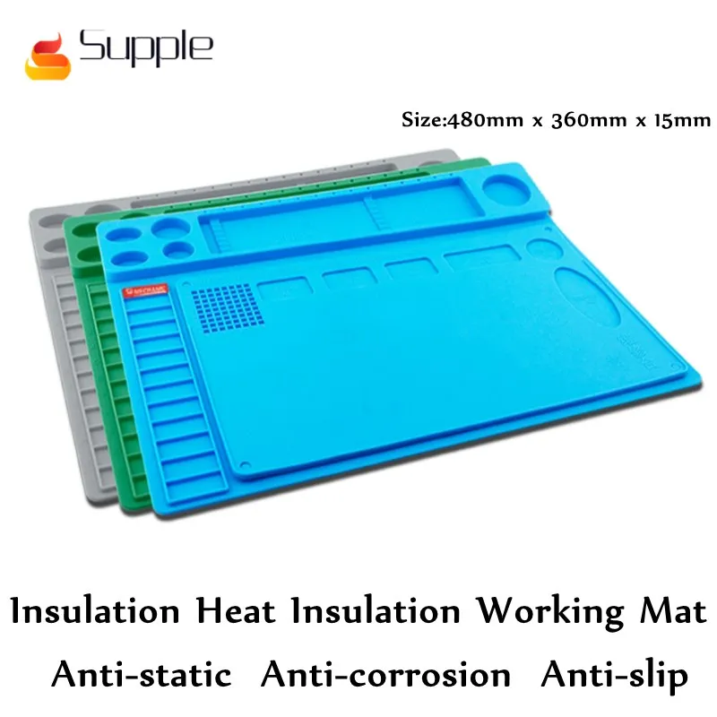 

Supple Insulation Heat Insulation Working Mat High temperature resistance magnetic pad heat insulation for phone repair tool