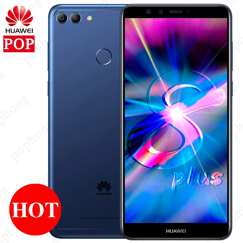 Huawei Y9 2018 Android 8 0 двойная задняя передняя 4 камеры телефон Kirin659 Восьмиядерный FHD