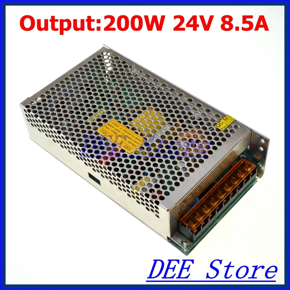 LED Driver 200W 24V 8.5A Single Output Adjustable Switching power supply unit for LED Strip light Universal AC-DC Converter цена LED Driver 200W 24V 8.5A Single Output Adjustable Switching power supply unit for LED Strip light Universal AC-DC Converter цены онлайн