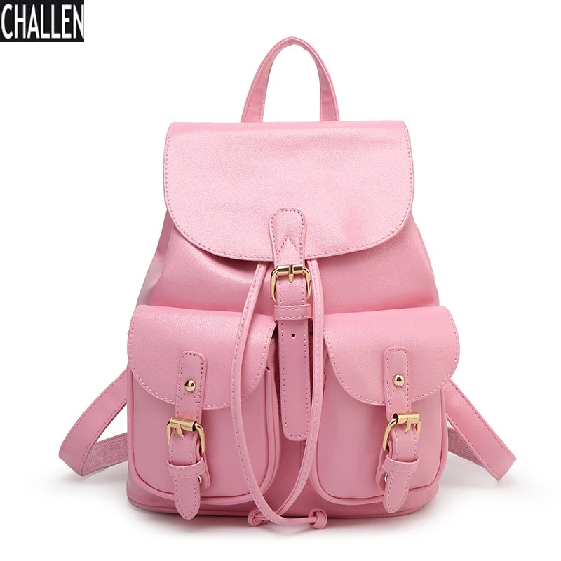 

Kpop Sale Softback Flap Pocket Pu Women Backpack Mochila Escolar 2016 New Small Fashion Casual No Good Backpack Free Shipping