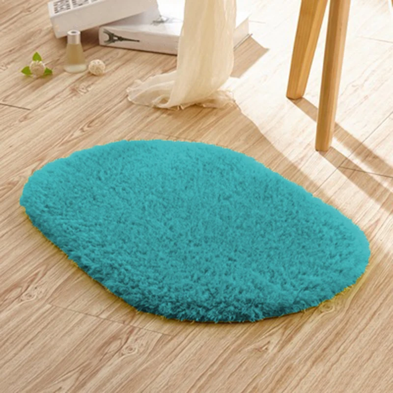 

Soft Comfortable Carpet Absorbent Soft Fine Fiber Super Non-slip Effect Footcloth High Quality Oval Hot lovely