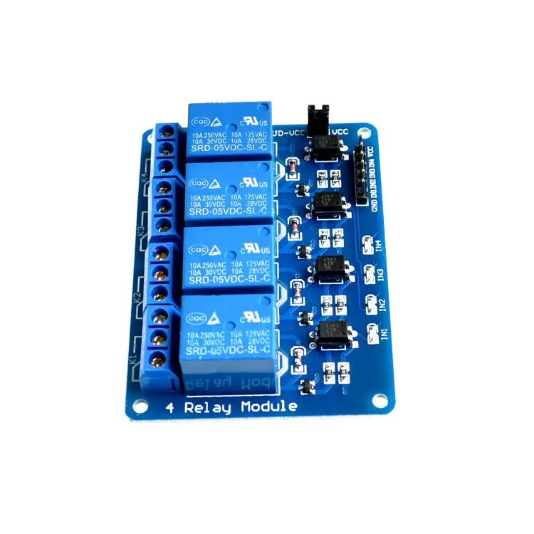 

Brand New 5V 4 Channel Relay Module for PIC ARM DSP AVR Raspberry Pi