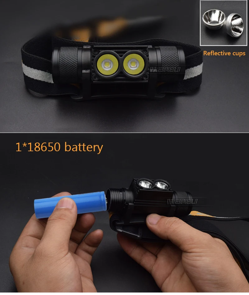 Lâmpada de Cabeça Led Mini Farol Sensor ir Usb Recarregável Farol Ultraleve t6 l2 Zoom à Prova d' Água 18650 Bateria Pequena Lanterna 4 18650 bateria ultraleve pequena lâmpada de cabeça lanterna
