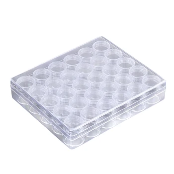 

CHFL 30 Grids Plastic Makeup Organizer Storage Box Jewelry Small Beads Rhinestones Diamond Painting Accessories Storage Case G