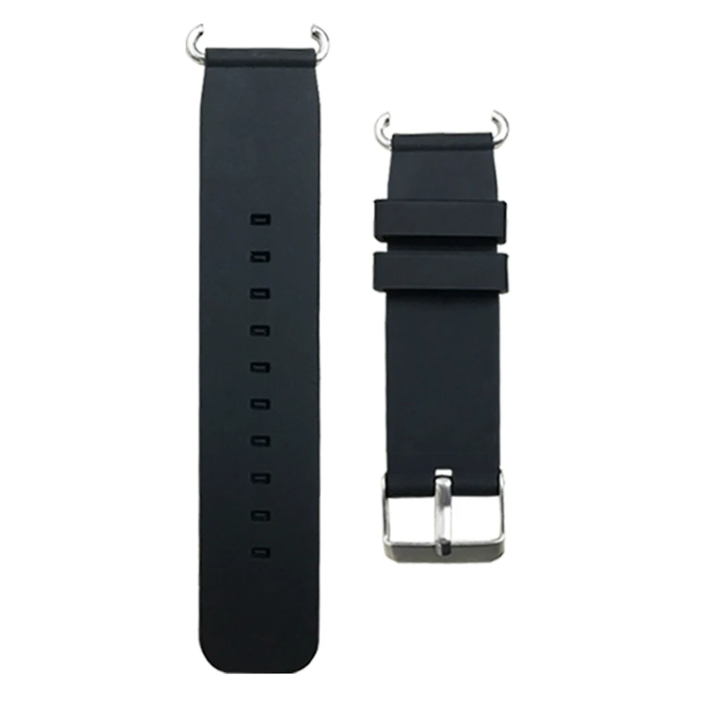 Сменные ремешки для Q90 Q100 Q750 Q80 Q60 Детские умные часы замена Детские Силиконовые наручные кулон "пояс" защитный чехол - Цвет: Black