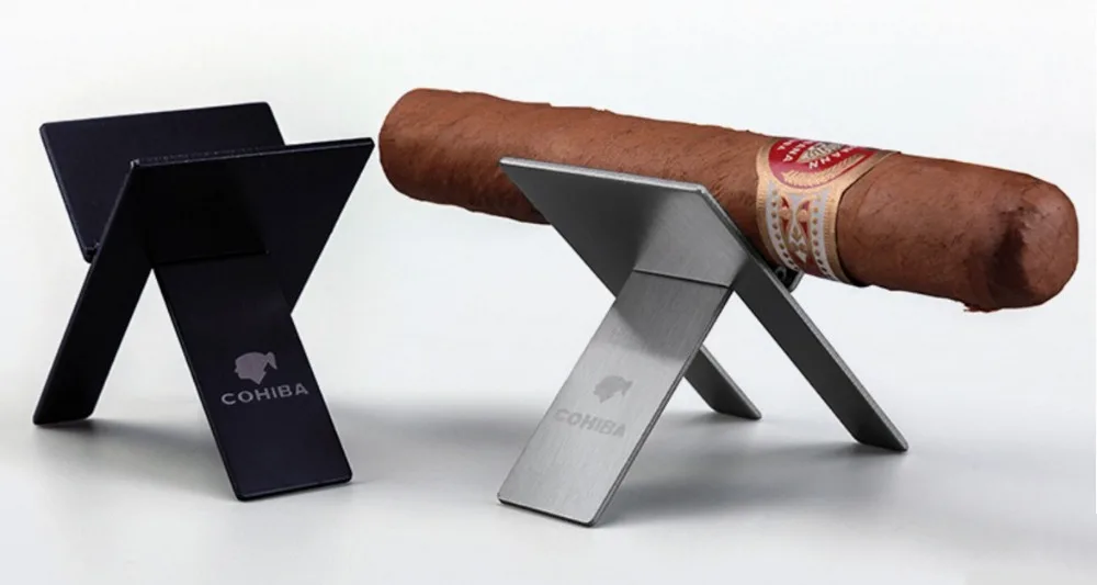 Пепельница для сигар COHIBA держатель из нержавеющей стали портативный штатив