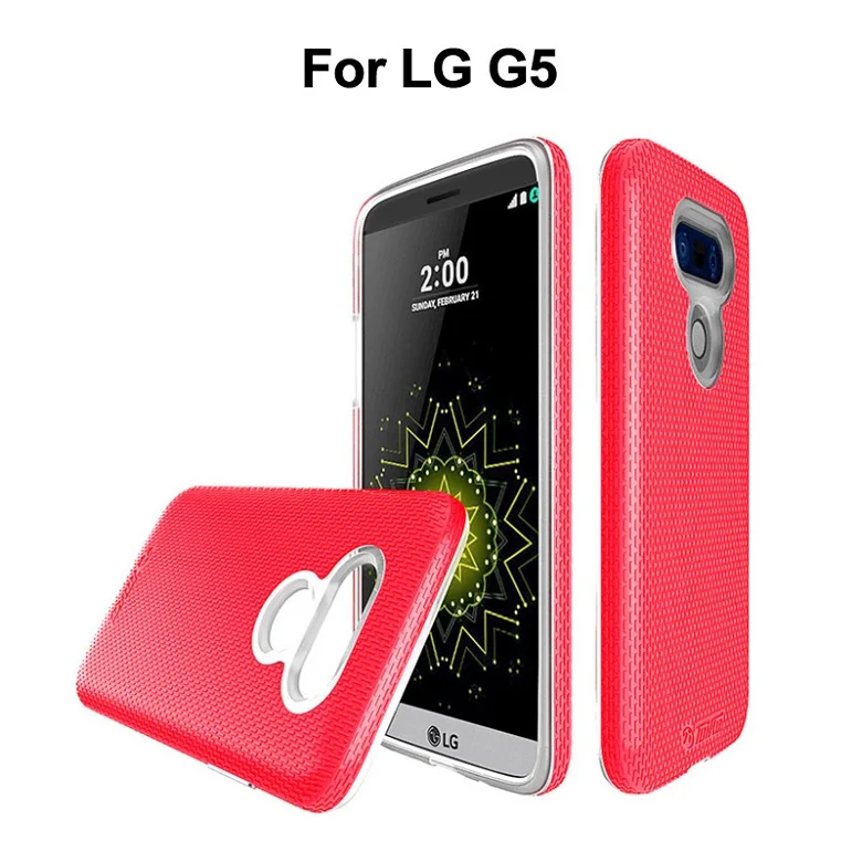 TOIKO X Guard, двухслойные Чехлы для LG G5, ударопрочный, PC, TPU, гибридный, броня, защита от падения, бампер, оболочка, аксессуары для телефона, чехол - Цвет: Peach Pink