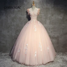 2019 scoop blush rosa quinceanera vestidos de tule renda vestido baile baile baile baile vestido doce 16 vestidos de 15 anos
