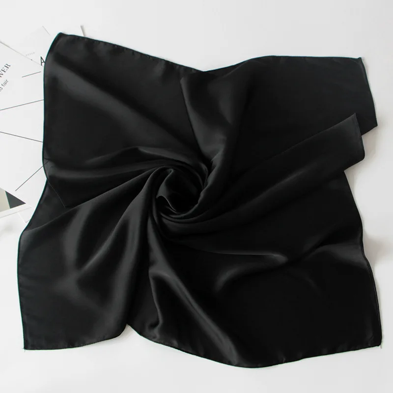  Free Shipping Women Handkerchief Ladies Headscarf Girl Neckerchief Headband Pocket Square Handkerch