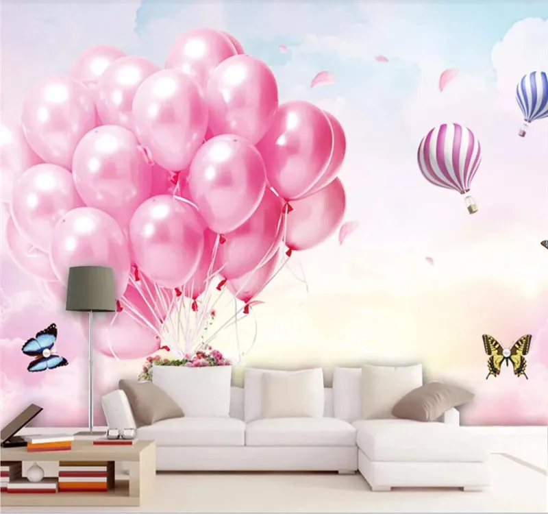 Custom 3d wallpaper cartoon living room sky dream children's background wall decoration silk waterproof material | Обустройство