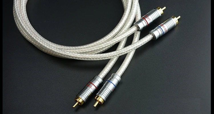 HiFi EXQUiS MPS M 4 6N OFC RCA сигнальный кабель для подключения Hi Fi аудио 2 сабвуфер|Кабели VGA|
