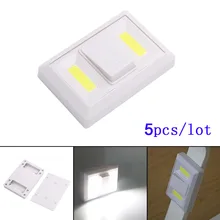 Коммутатор свет лампы Двухместный Dual COB переключатель ночник Спальня Ванная комната шкаф домашний свет очень яркая лампа аварийной ситуации