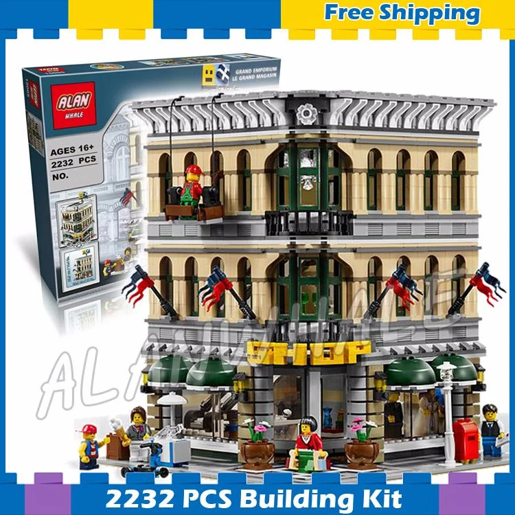 

2182pcs Creator Expert Grand Emporium Construct Collection 30004 Model Modular Gifts sets Building Blocks Compatible with Lego