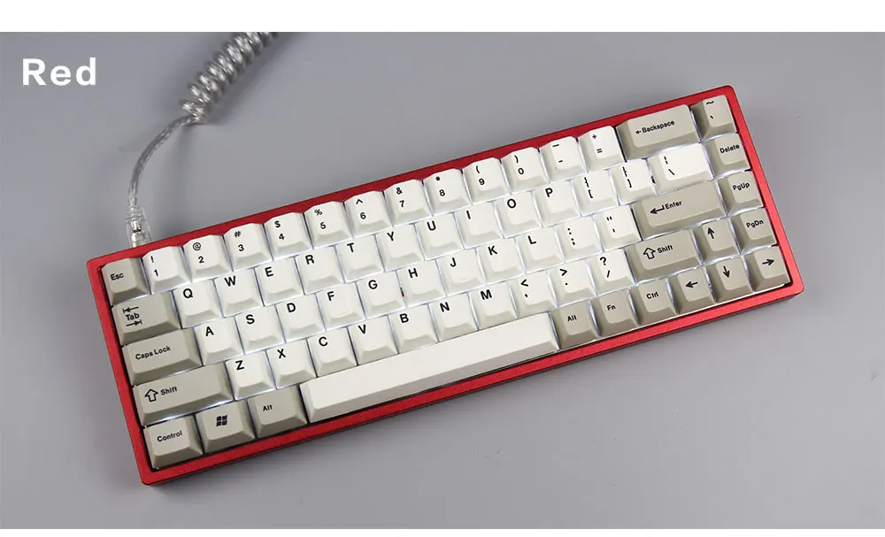 Tada68 механическая клавиатура 65% раскладка с Zealios Tealios Gateron swtiches/Enjoypbt Dye-sub keycap/пластиковый или Алюминиевый Чехол