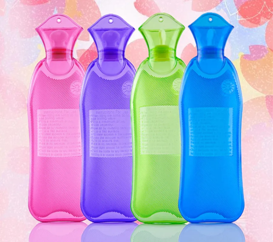 500ml mini long strip pvc hot water bottle bag rubber hot water bottle