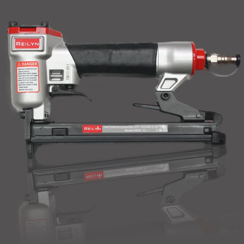 

Reilyn 22GA 3/8" crown 4-16mm 5/32"-5/8" stapler air nailer pneumatic stapler tool 7116 wood working roofing decorating tool