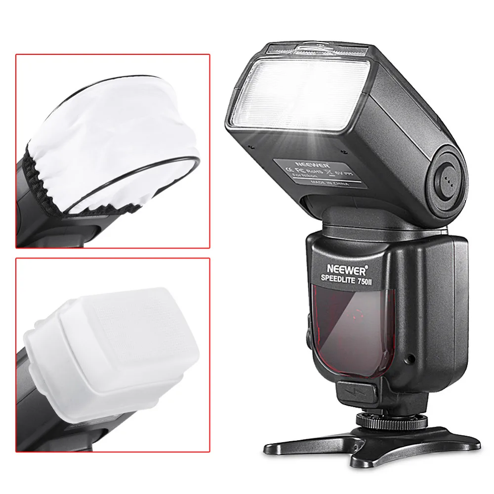 Neewer 750II i-ttl Вспышка Комплект Speedlite для цифровых зеркальных фотокамер Nikon Камера, включает в себя: 2 Neewer 750II флэш-памяти+ 2,4G Беспроводной триггер+ N1/N3 кабели