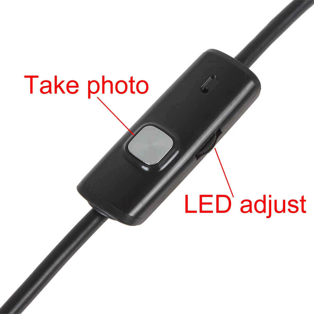 Prostormer 8 мм 2в1 USB эндоскоп камера 6Led Broscope ПК Android задняя золотая 2/5/10 м|Бороскопы| |