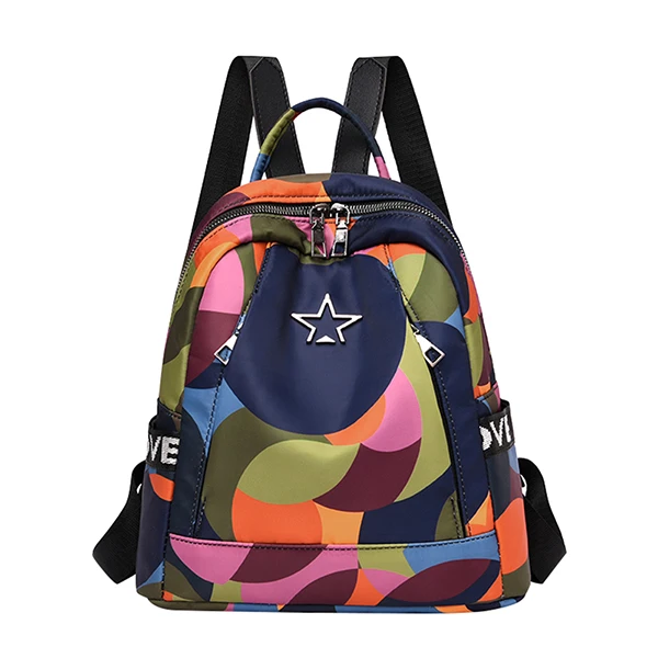 Женский рюкзак, новинка, Оксфорд, многофункциональный рюкзак, Повседневный, Противоугонный рюкзак для девочек-подростков, школьные сумки, Sac A Dos mochila - Цвет: Multi