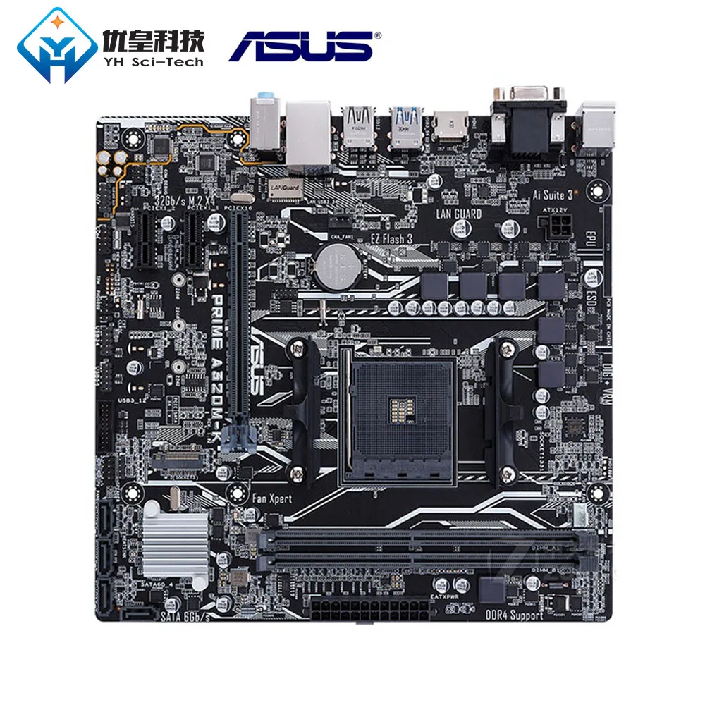  Asus PRIME A320M-K AMD A320 Original Verwendet Desktop-Motherboard Sockel AM4 AMD Ryzen/Athlon X4 D