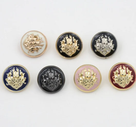 

High-grade rhinestone buttons Fritillaria retro button coat coat trench coat dress diy crystal button flower