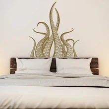 Creatively Octopus Tentacles Vinyl Wall Stickers Nautical Ocean 3D Art Decals for Bedroom Living Room Home Decor Drop Shipping