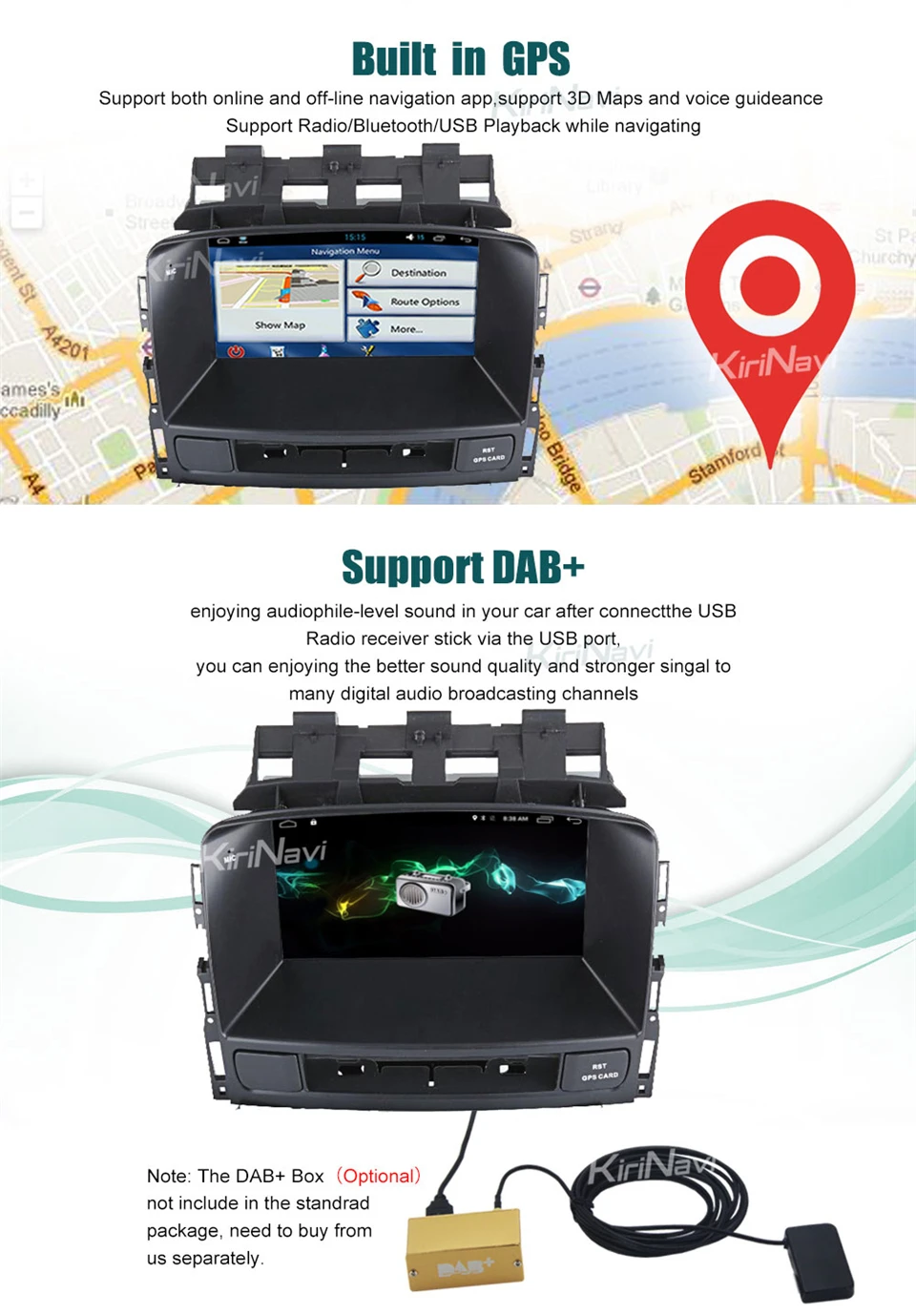 Excellent KiriNavi Octa core 4G LET android 7 car radio for Buick Excelle XT GT Opel Astra J gps navigation 2008 - 2013 support 4K 4G 6