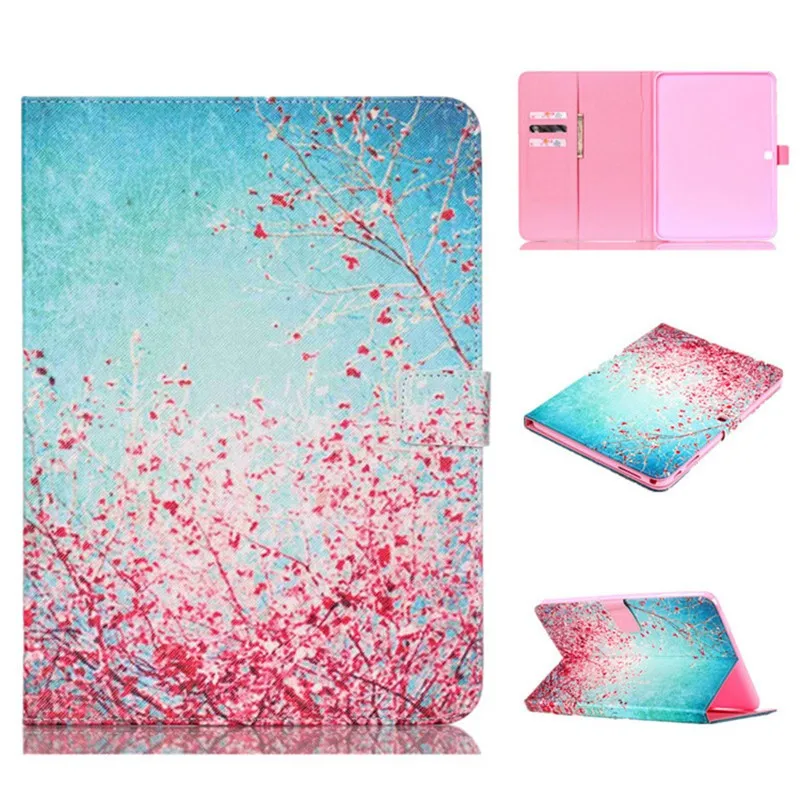 for Samsung T530 Leather Case Ultra Thin Folio Slim PU Leather Stand Book Cover for Samsung Galaxy Tab 4 10.1 inch T531 T535 (25)