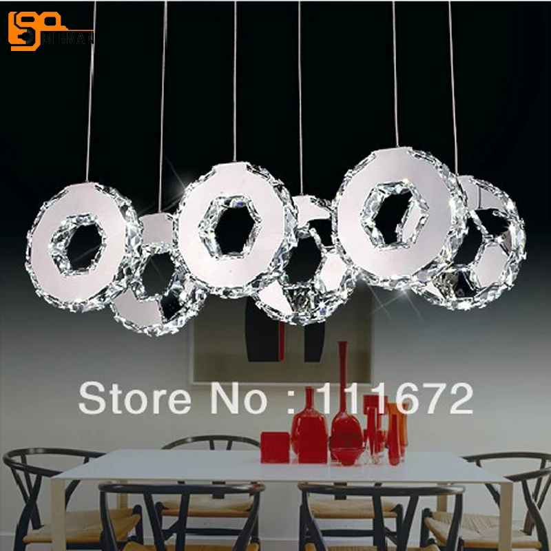 

new modern design hanging lamp LED crystal light dinning room light fixtures