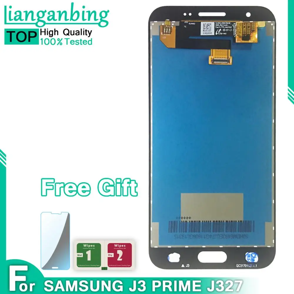 ЖК дисплей для SAMSUNG GALAXY J327 LCD J3 Prime 2017 Emerge 2nd j327W J327V J327T J327P с сенсорным экраном в