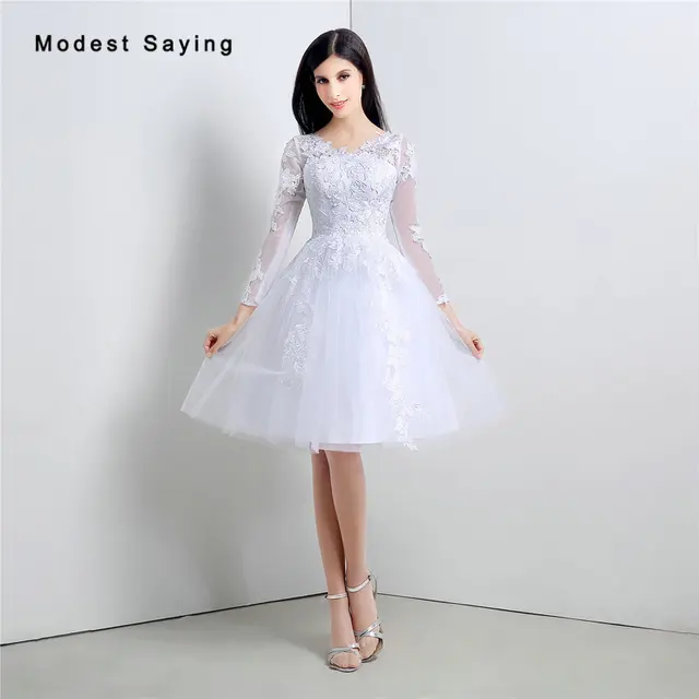 white elegant dresses knee length