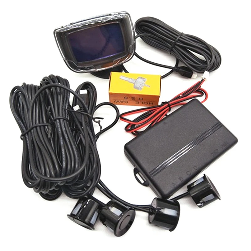 

Car LED Parking Sensor Kit 4 Sensors 22mm Backlight Display Reverse Backup Radar Monitor System 12V 8Colors
