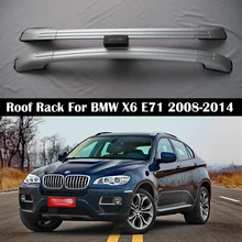 Алюминиевый сплав Багажник На Крышу для BMW X6 E71 2008- балка рельсов поддержки для багажа Топ поперечный бар рейку коробки