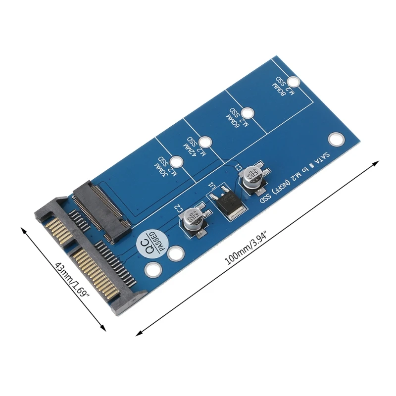 Blue Edition адаптер карты M2 NGFF SSD SATA3 SSD To SATA адаптер расширения SATA To NGFF конвертер